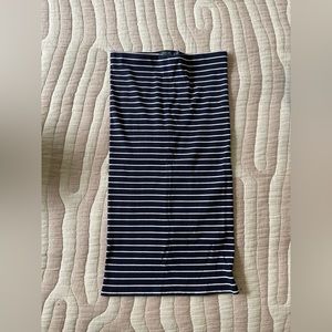 Ralph Lauren Ribbed Midi Body Con Skirt
